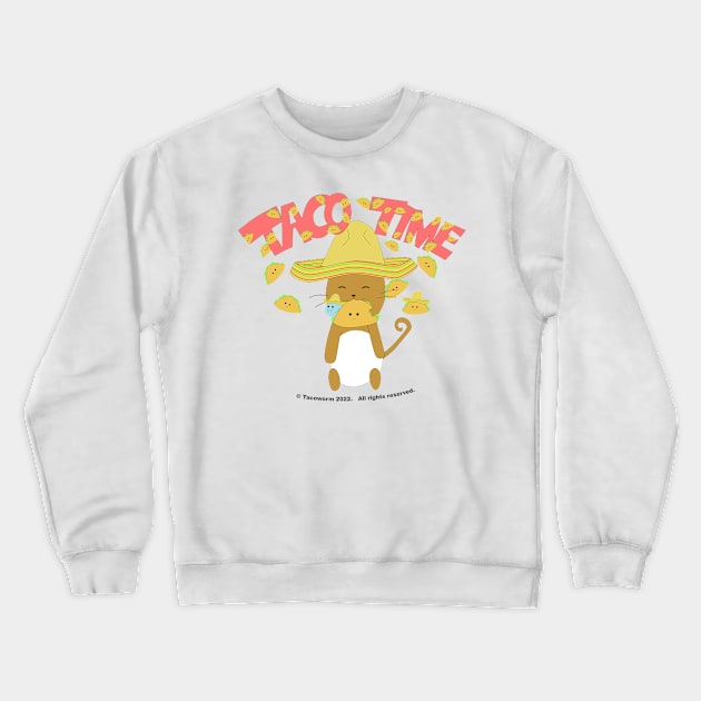 Taco Time Crewneck Sweatshirt by Tacoworm